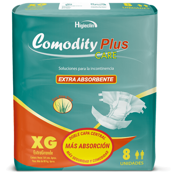 Pañal para adulto comodity Plus Extra Grande 8 und