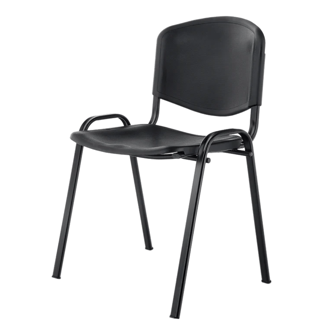 Silla iso polipropileno estructura negra