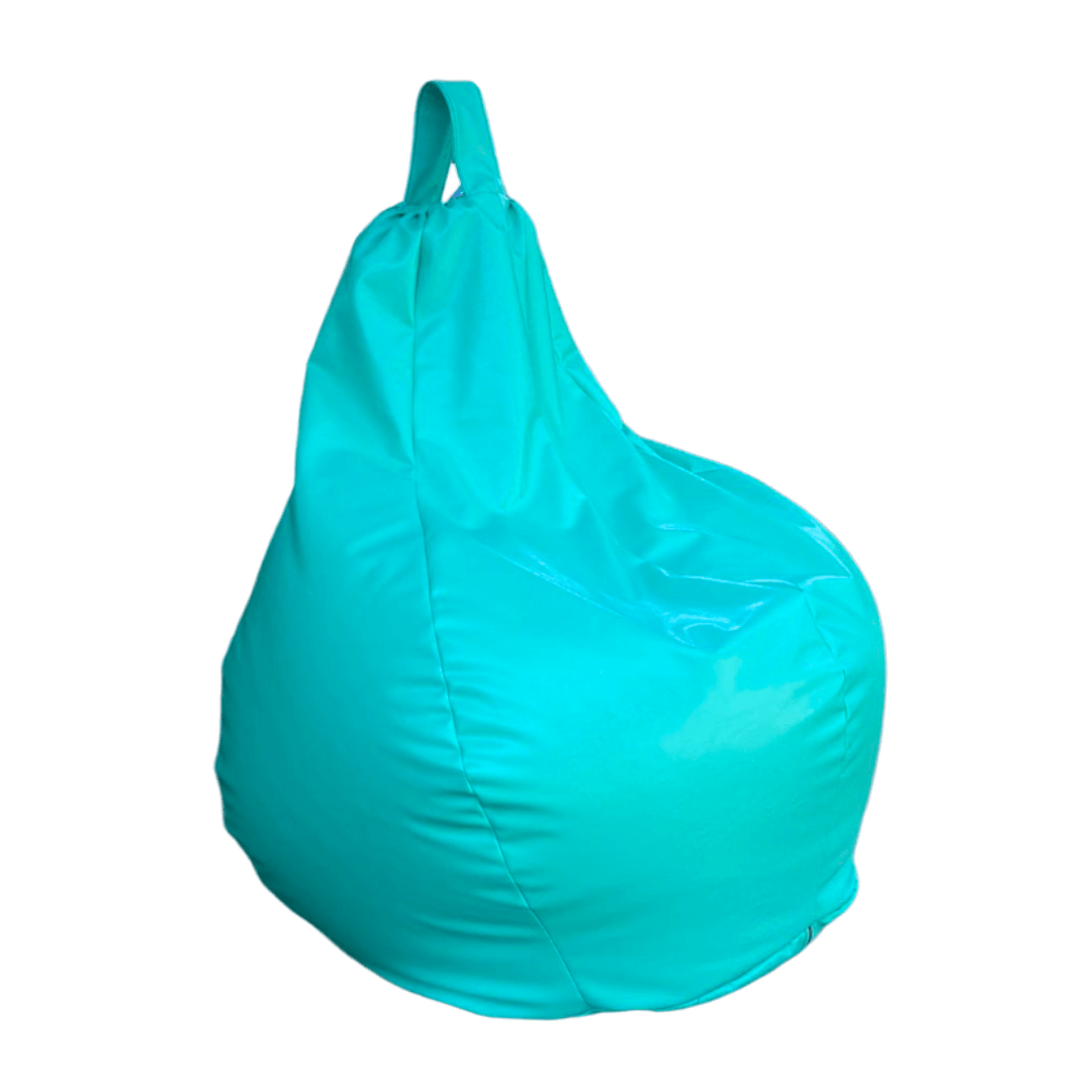 Puff Pera Adulto XL Eco Cuero Turquesa – INCATEX