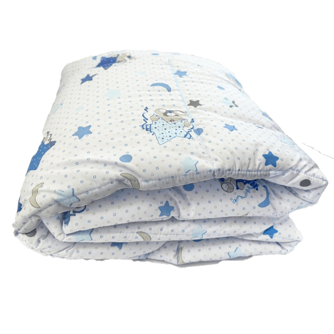 Cubrecama cuna reversible 130×100 diseño infantil osos